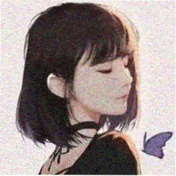 动漫少女头像 樱色理科